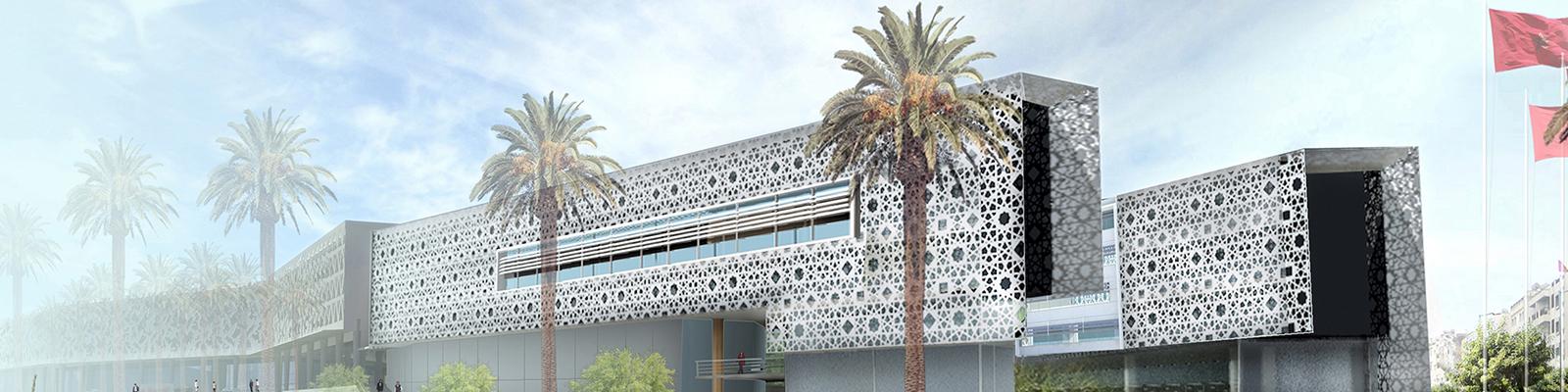 Arribat Center centre commercial Rabat. Ensemble de bureaux, Hôtel (4*), centre de conférence, galerie commerciale, restaurant, fitness spa. Foncière Chellah.