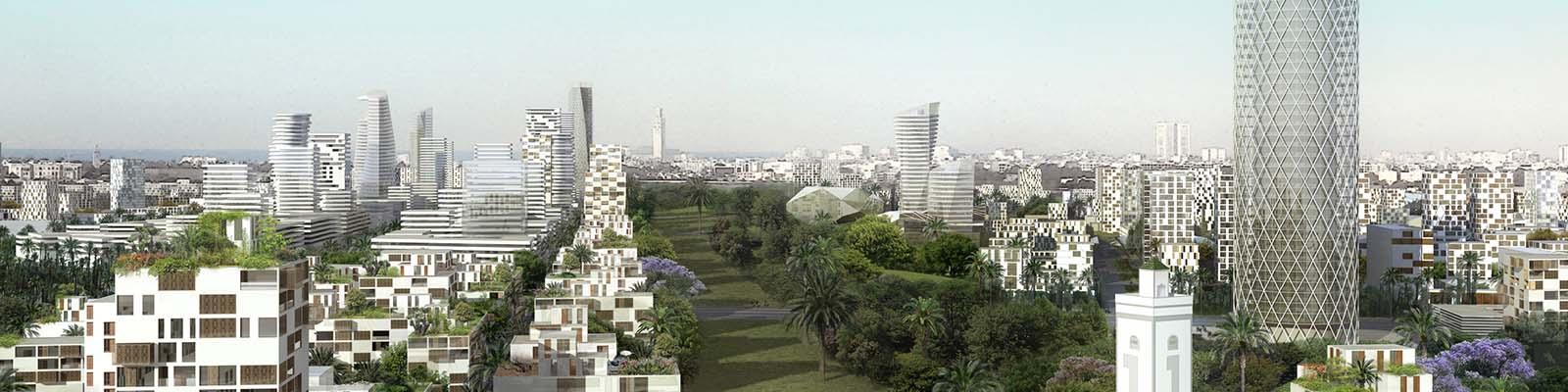 Agence d’Urbanisation & de Développement d’Anfa AUDA. Mission l’urbanisation du site de l’ancien aéroport d’Anfa. Aménagement urbain au Maroc Casa Anfa Projet Anfa.