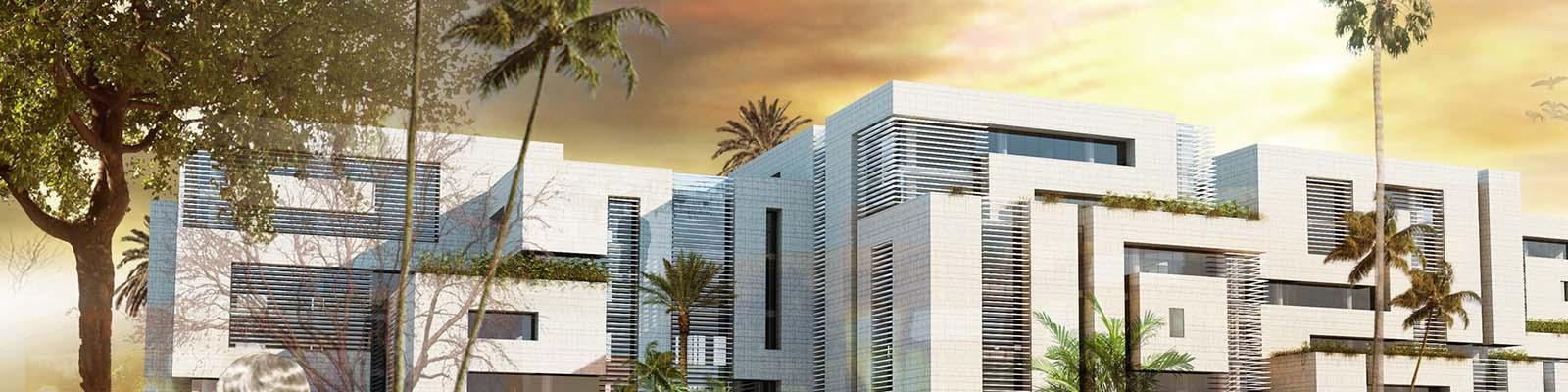 Immobilier tertiaire, immobilier locatif, immobilier professionnel. Bureaux, commerces et parking. Foncière Chellah Ryad Center. 